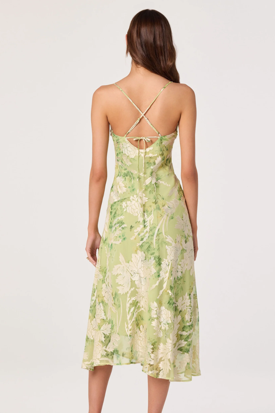 gaia floral midi dress – y&i clothing boutique Color:Teal Blue ap21Code:APL52955 Deep Burgundy Leather Belt sheer and untethered