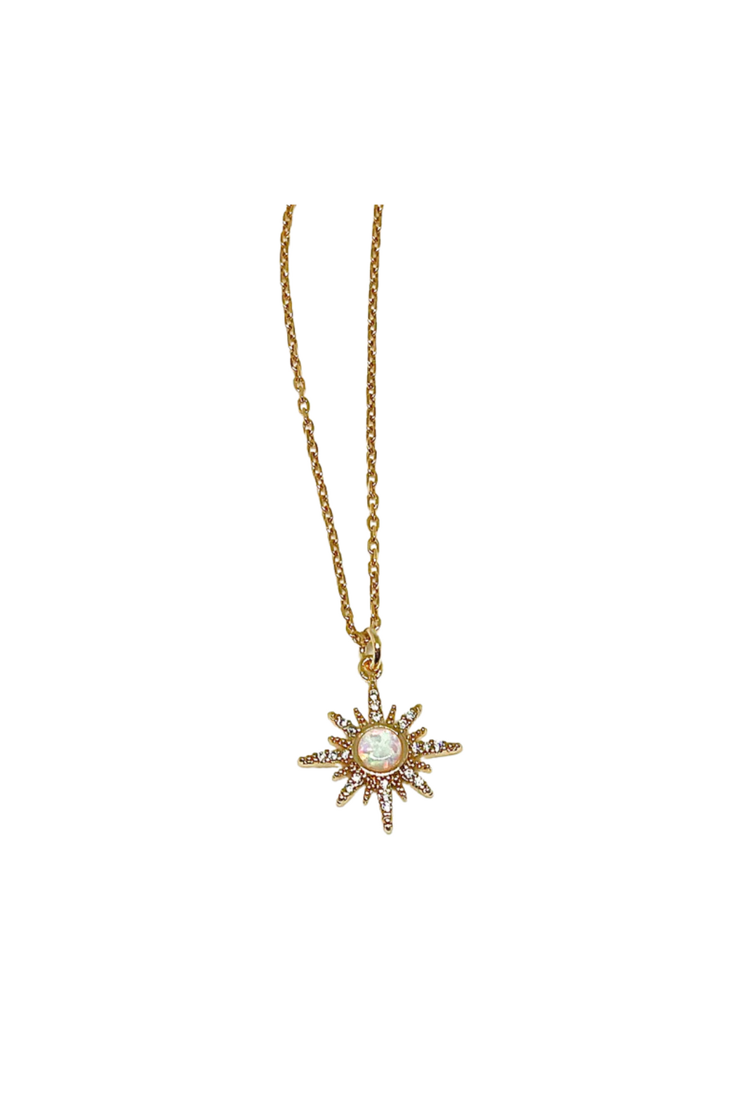 Opal Starburst Necklace