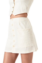 Load image into Gallery viewer, Francoise Linen Mini Skirt
