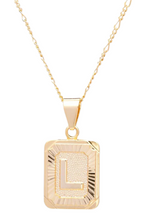 Load image into Gallery viewer, Initial Card Necklace
