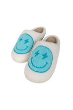 Load image into Gallery viewer, Happy Blue Lightning Slippers
