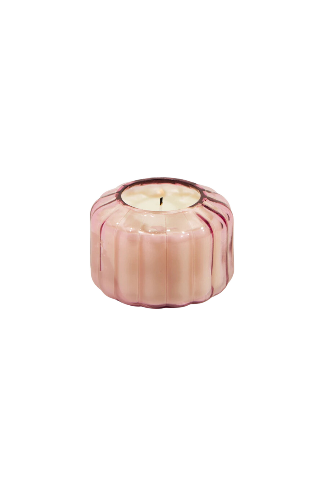 Ripple Small Candle in Desert Peach