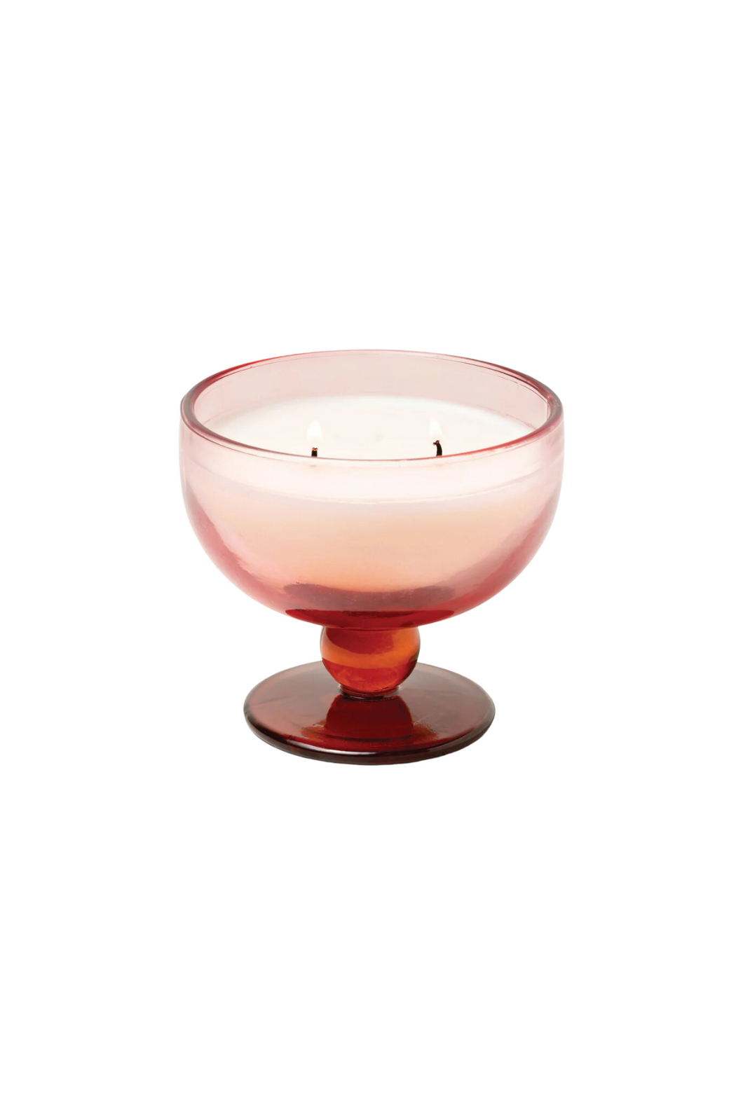 Aura Goblet Candle in Saffron Rose