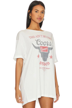 Load image into Gallery viewer, Ain&#39;t My First Coors Rodeo Oversized Tee
